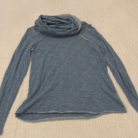 NWT Free People Women's Beach Blue Cowl Neck Pullover SweaterXS/S - Picture 4 of 7